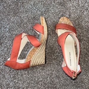 Orange crossover wedges